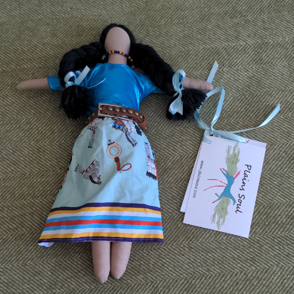 Handmade Fierce One Doll By Plains Soul Indigenous Native America